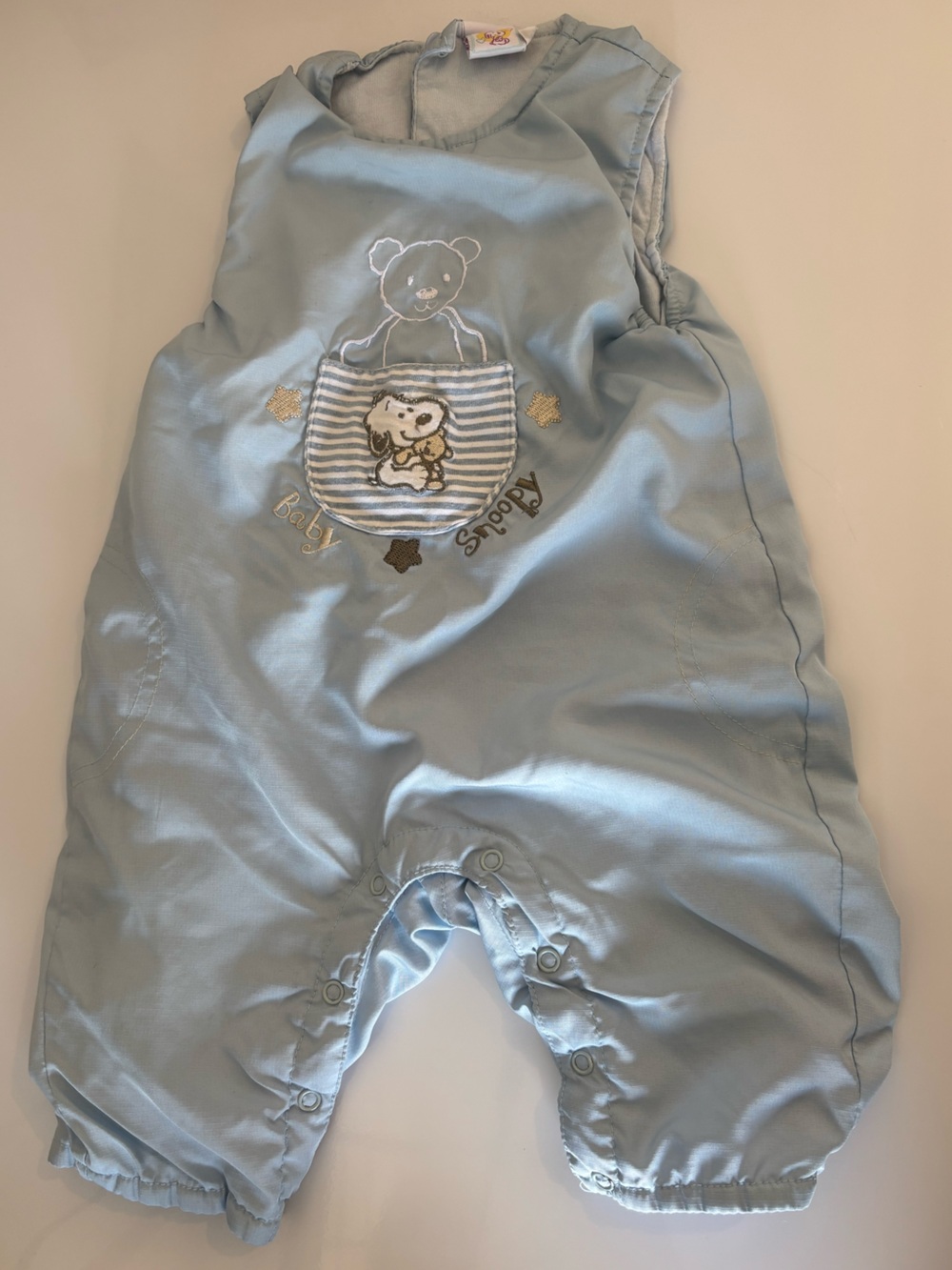 Baby Snoopy Blue Romper